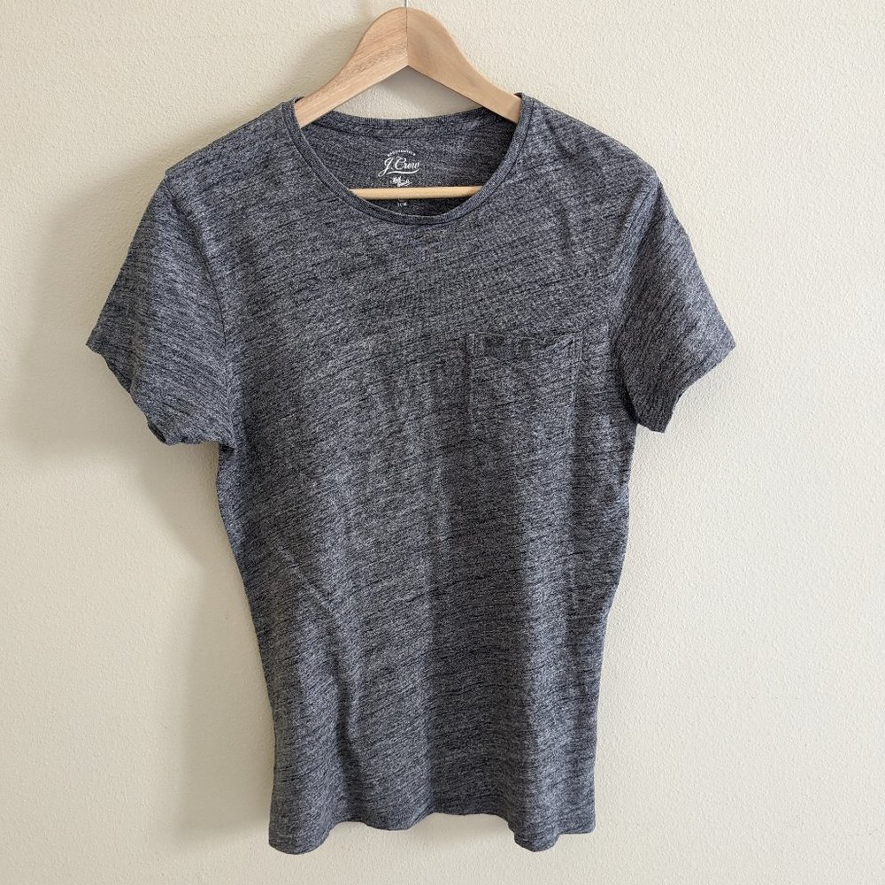 J. Crew Slim Flagstone Pocket Tee in Heather Grey